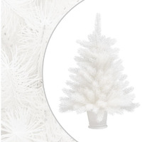 vidaXL Artificial Christmas Tree Lifelike Needles White 2 ft