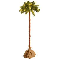 vidaXL Artificial Palm Tree with LEDs 47.2"