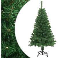 vidaXL Artificial Christmas Tree with Thick Branches Green 4 ft PVC