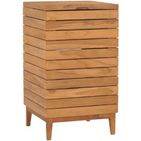 vidaXL Laundry Basket 15.7"x15.7"x27.6" Solid Teak Wood