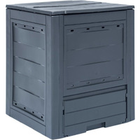 vidaXL Garden Composter Gray 23.6"x23.6"x28.7" 68.7 gal