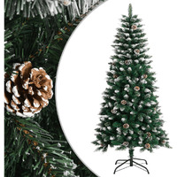 vidaXL Artificial Christmas Tree with Stand Green 47.2" PVC