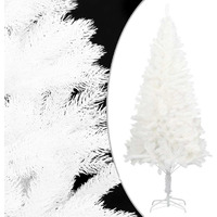 vidaXL Artificial Christmas Tree Lifelike Needles White 4 ft