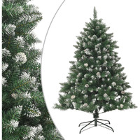 vidaXL Artificial Christmas Tree with Stand 47.2" PVC
