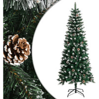 vidaXL Artificial Christmas Tree with Stand Green 70.9" PVC