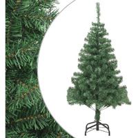 vidaXL Artificial Christmas Tree with Steel Stand 7 ft 910 Branches