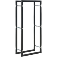 vidaXL Firewood Rack Black 17.3"x7.9"x39.4" Steel