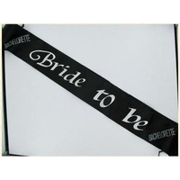 Bride 2B Sash Black W/Clear Stones(D0102H7HDF7.)