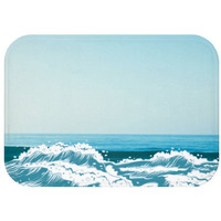 Ocean Waves Bath Mat(D0102HPKWYW.)