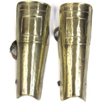 IR 80742 - SPARTAN GREAVES-BRASS ANTIQUE* *