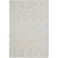 8 x 11 Ivory Diamond Lattice Modern Area Rug