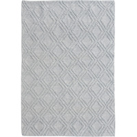 8 x 11 Gray Diamond Lattice Modern Area Rug
