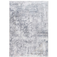 6 x 9 Gray Distressed Marble Area Rug