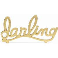 5" Gold Cast Iron Hand Painted Darling Tabletop Sculpture