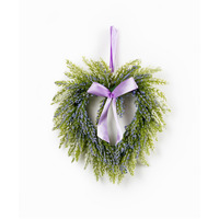 Lavender Heart Wreath (Set of 2)