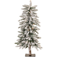 Flocked Alpine Tree