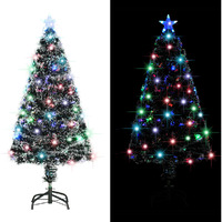 vidaXL Artificial Christmas Tree with Stand/LED 4 ft 135 Branches