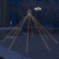 vidaXL LED Christmas Waterfall Tree Lights Indoor Outdoor 400 LEDs 8 ft