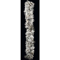 Autograph Foliages c-70404 9 ft Long Twig Needle garland-27  Flocked