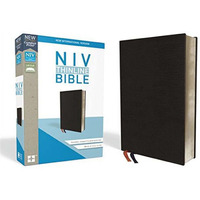 Zondervan 178900 Black Bonded Leather NIV Thinline Bible