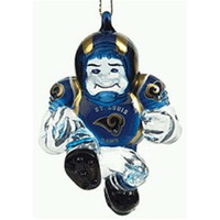 St Louis Rams Ornament 3 Inch crystal Halfback