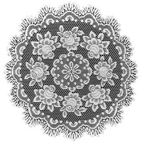 Heritage Lace JM-4200ER Jasmine 42 in Round Topper  Earth