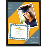 Victory Light VS4503B811B 85 x 11 in U-channel Document Frame, Black