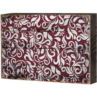 Designocracy 95001-18 Decorative Patterned Rustic Wooden Block Design graphic Art