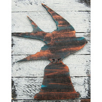 Designocracy 99414-O Bird Wooden Ornament