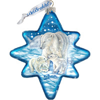 gDeBrekht 755-012 White christmas Polar Bears North-Star Ornament