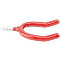 National Manufacturing Spectrum Brands HHI 219239 2 x 75 in Vinyl coated Double Screw Hook  Red