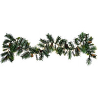 Admired by Nature gXW4920-NATURAL 9 ft christmas Natural Pine cone garland 83 Tips