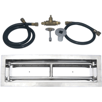 Tretco OB4SS-BK1-36-Ng 36 in Stainless Steel Drop-In Rectangular Burner Kit  Natural gas