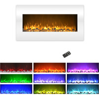Northwest 80-2000A-36-WHITE 36 in Wall Mounted Electric Fireplace  White