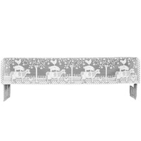 Heritage Lace FH-2096MSNA 20 x 96 in Farmhouse Mantle Scarf  Natural