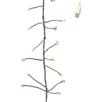 Kurt S Adler USB0202 6 ft 180-Light USB Fairy LED cluster Lights