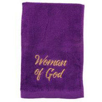 Swanson christian Supply 163124 Towel-Pastor-Woman of god  Purple with gold
