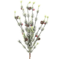 Admired by Nature ABN4c001-NTRL-2 Seasonal Berry Pine cone Spray