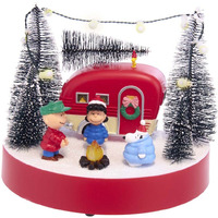 Peanuts PN5201 7 in Battery-Operated Peanuts Musical camper Scene Table Piece