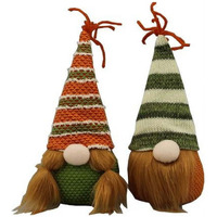 Admired By Nature  ABN5D013-ORNggRN 6" gnome Ornament  Set of 2