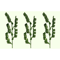 26 in glitter Spiral Spray christmas Decor  green - Set of 3