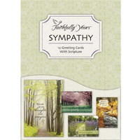 Faithfully Yours 166984 Sympathy card-Boxed - Pathways - Box of 12