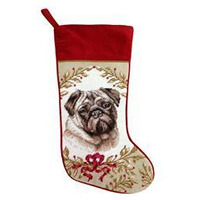 123 creations c966-17 Pug Needlepoint Stocking