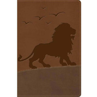KJV One Big Story Bible  Brown Lion Leather Touch - Apr 2020