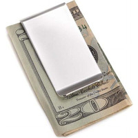 Bey-Berk International BB122S Silver Plated Money clip