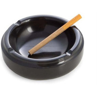 Bey-Berk International MJ102 Hand crafted Black Marble Ashtray  Balck