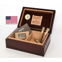 American chest H75M 75 count Amish cigar Humidor  Mahogany