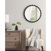Marlowe Beaded Round Wall Mirror 27D(D0102HR7YUT)