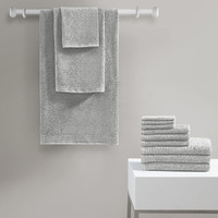 Big Bundle 100% cotton Quick Dry 12 Piece Bath Towel Set(D0102HR7WKP)