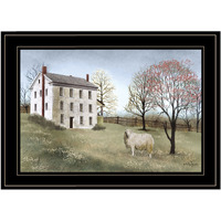 Spring At White House Farm 2 Black Framed Print Wall Art